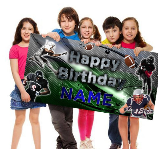 Football Birthday Party Banner, Vinyl, Poster, Football Event, Football Party, Football Banner, Sports Party