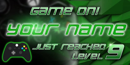 Gamer Banner, Birthday Banner, Video Game banner, Xbox, Poster, Custom Banner, Gamer Birthday Banner