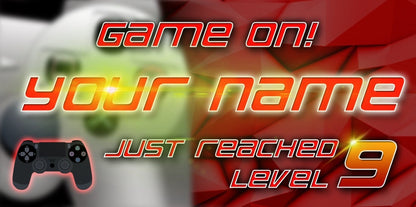 Gamer Banner, Birthday Banner, Video Game banner, Playstation, PSX. Poster, Custom Banner, Gamer Birthday Banner