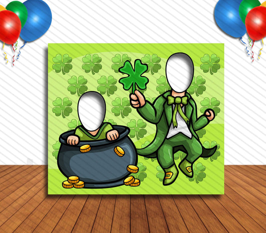 Leprechaun St. Patty's Day, Party Selfie  Photo Prop, Clover Decoration