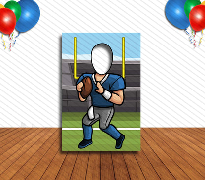 Football Player, Hole in Face, Party Selfie  Photo Prop, Sports Decoration