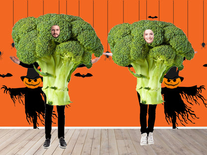 Broccoli Halloween Costume, Photo Prop, DIY Poster, Personalized, Customized, Photo Booth Selfie Frame