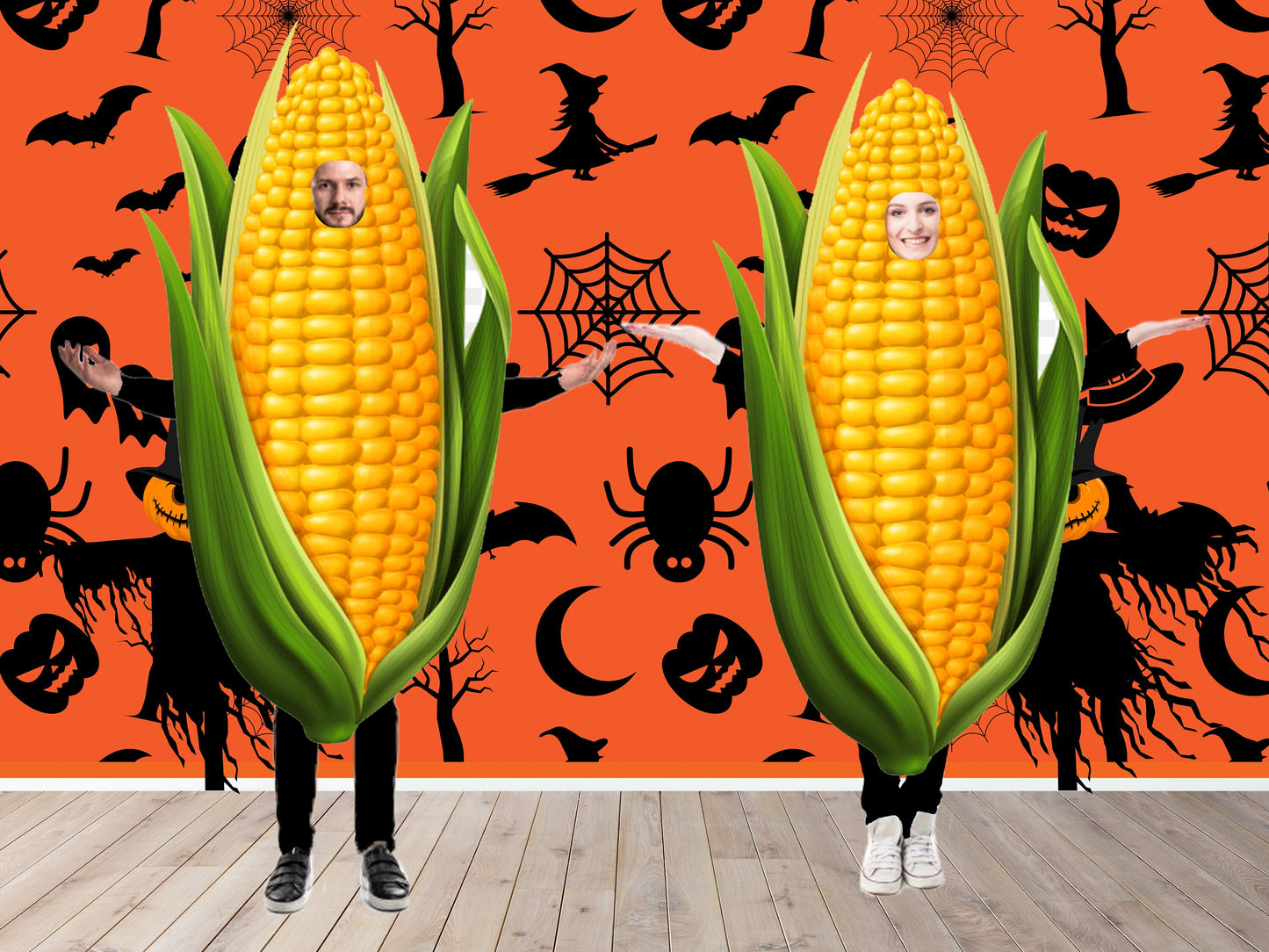 Corn Halloween Costume, Photo Prop, DIY Poster, Personalized, Customized, Photo Booth Selfie Frame