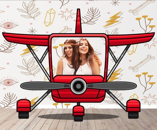 Vintage Airplane Photo Prop, Toy Doll Car DIY, Photo booth Selfie Frame